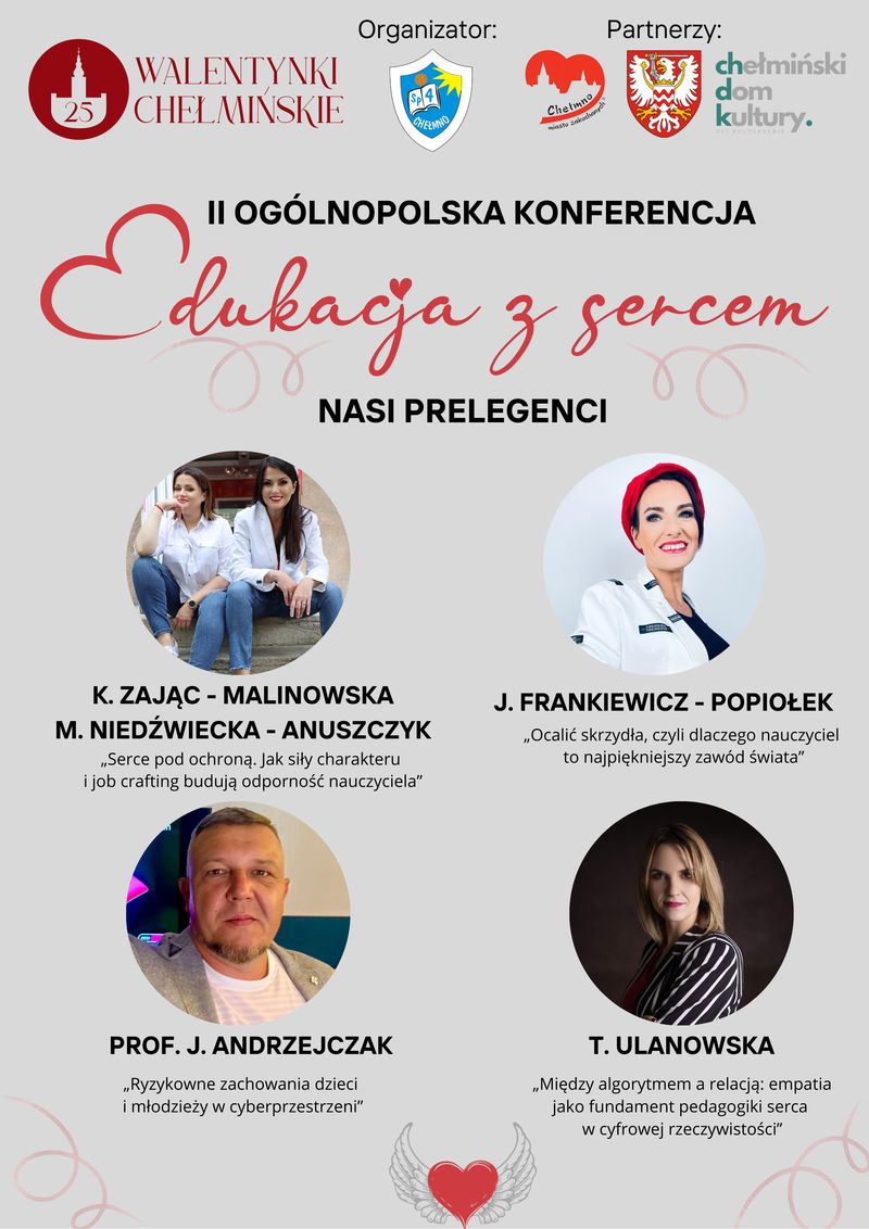 prelegenci konferencji Edukacja z&nbsp;sercem